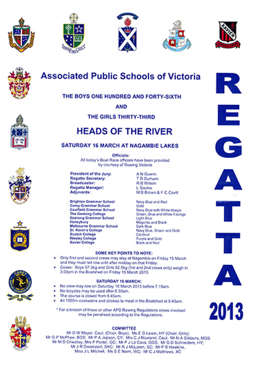 2013 program cover